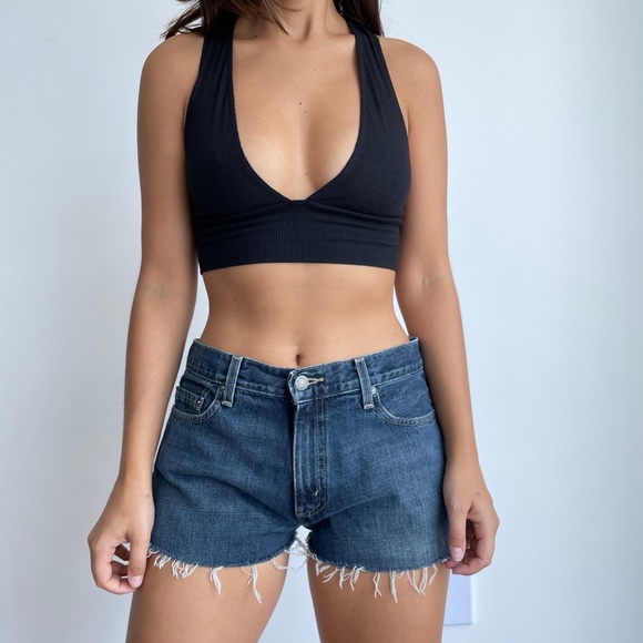 Vintage Levi's 529 medium rise denim cutoff shorts - Picture 2 of 12